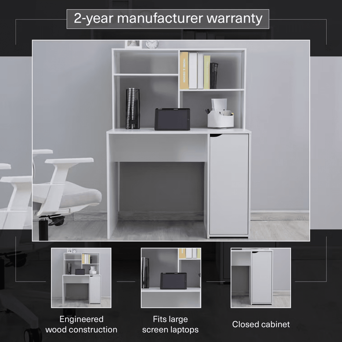Kapio Writing Desk With Hutch