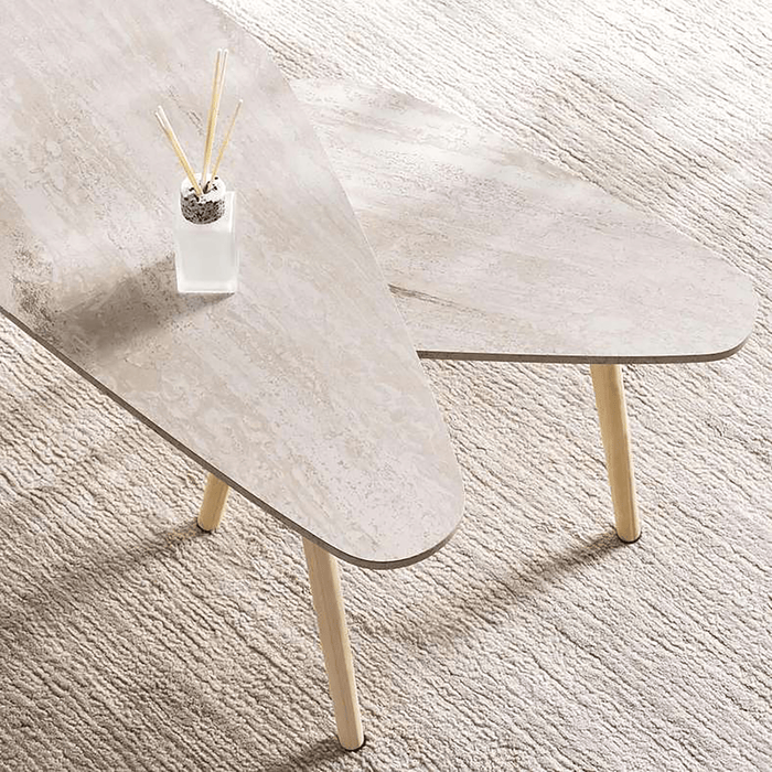 Katina Accent Table Set Of 2 Triangle - Natural