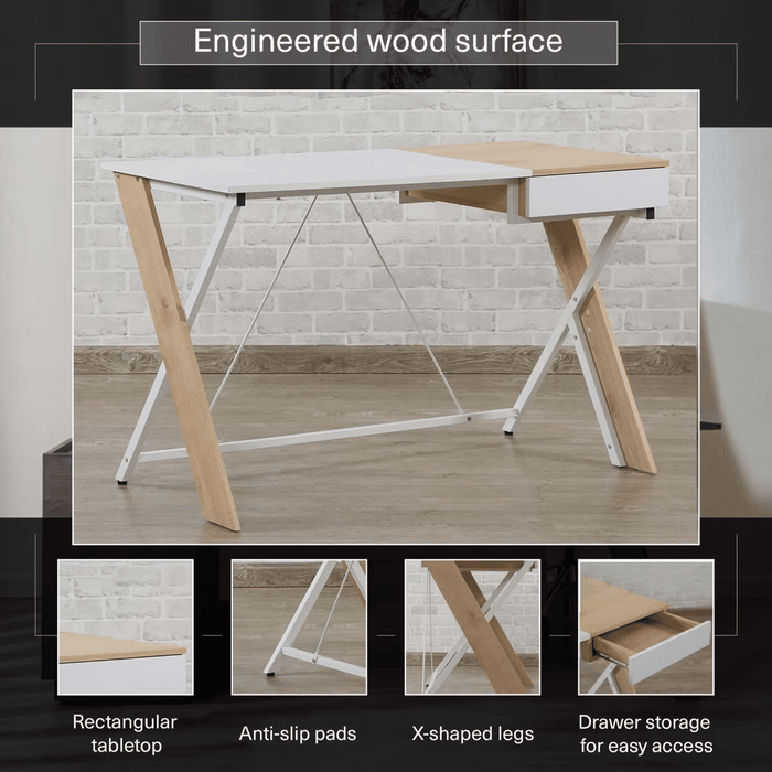 Killoren Writing Desk With Drawer