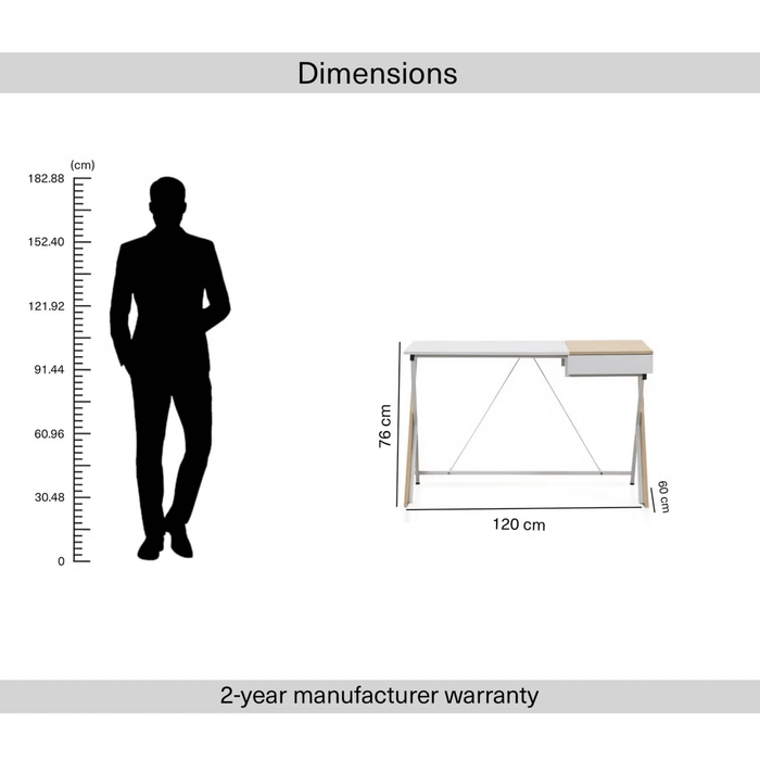 Killoren Writing Desk With Drawer