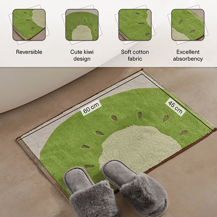 Kiwi Reversible Terry Bathmat - Green