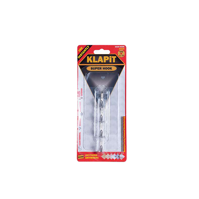 Klapit 4-Piece Super Hook Set - Transparent Pan Home