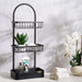 Langly 3-Tier Shower Caddy - Black Pan Home