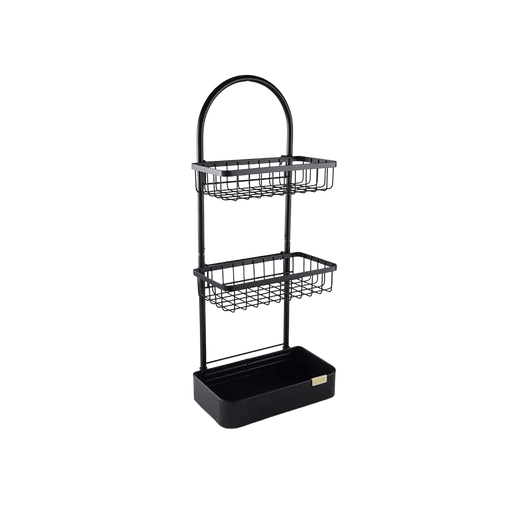 Langly 3-Tier Shower Caddy - Black Pan Home