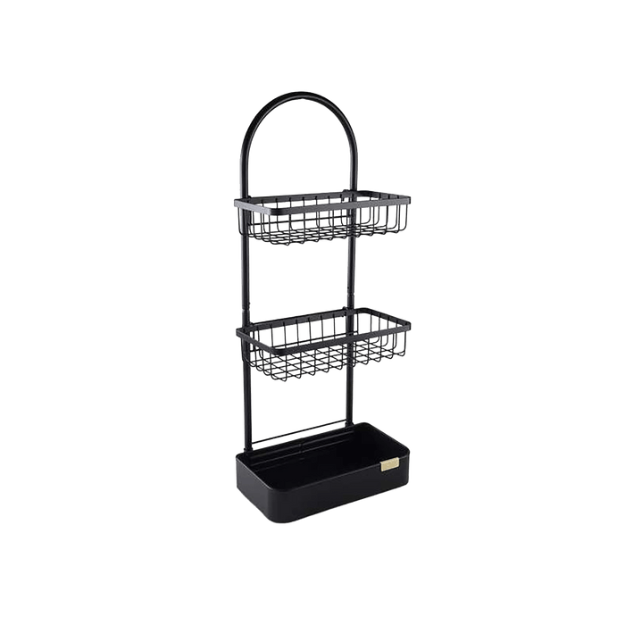 Langly 3-Tier Shower Caddy - Black Pan Home