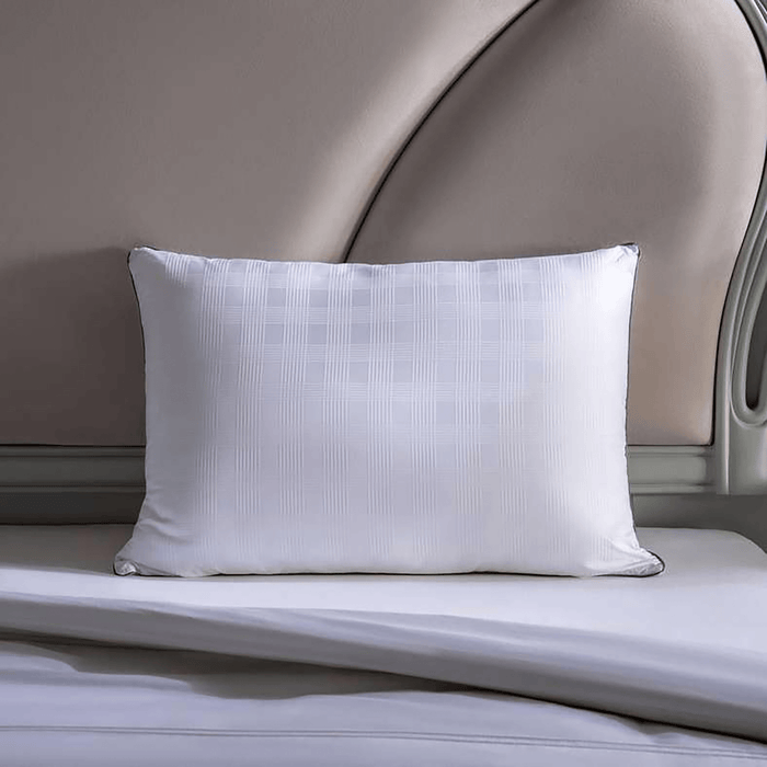 Laurel Cotton Dobby Pillow - White