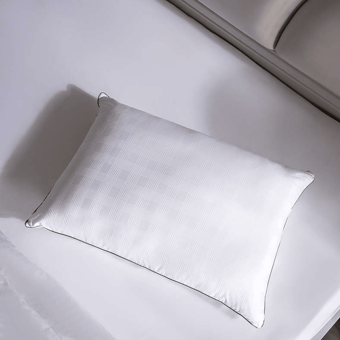 Laurel Cotton Dobby Pillow - White