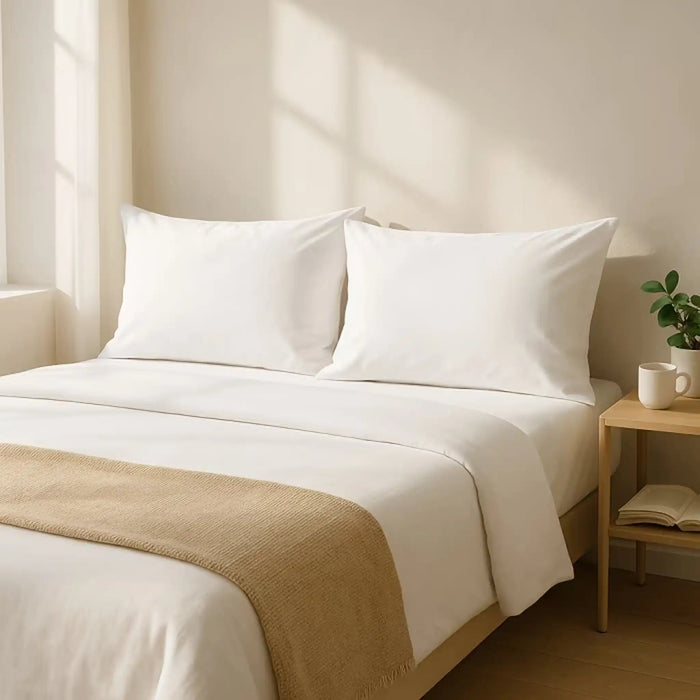Lave 2-Piece Pillow Case Set - White Pan Home
