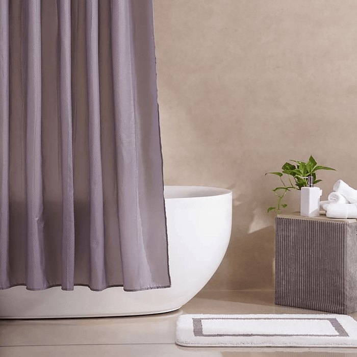 Lazlo Shower Curtain - Light Grey Pan Home