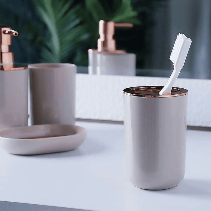 Lazlo Toothbrush Holder Beige