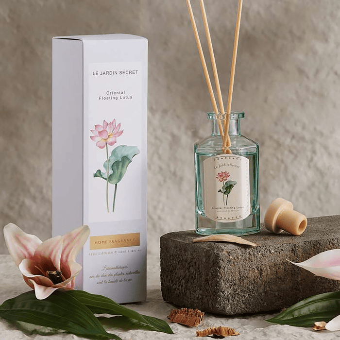 Le Jardin Secret Oriental Floating Lotus Reed Diffuser 100Ml - Blue