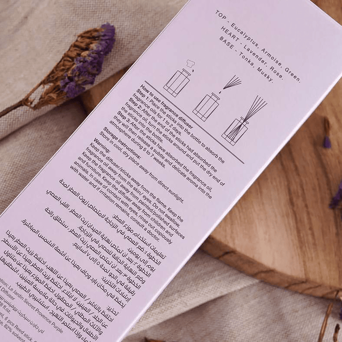 Le Jardin Secret Provence Lavender Reed Diffuser 100Ml - Purple