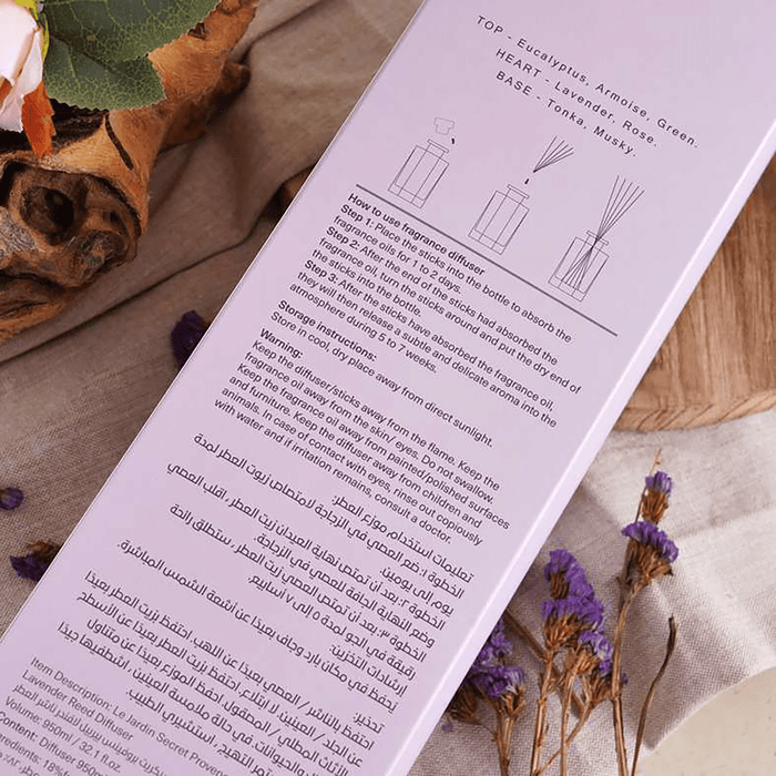 Le Jardin Secret Provence Lavender Reed Diffuser 950Ml - Purple