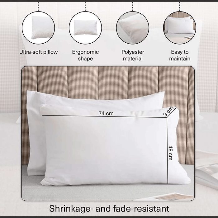 Liam Super Soft Pillow - White