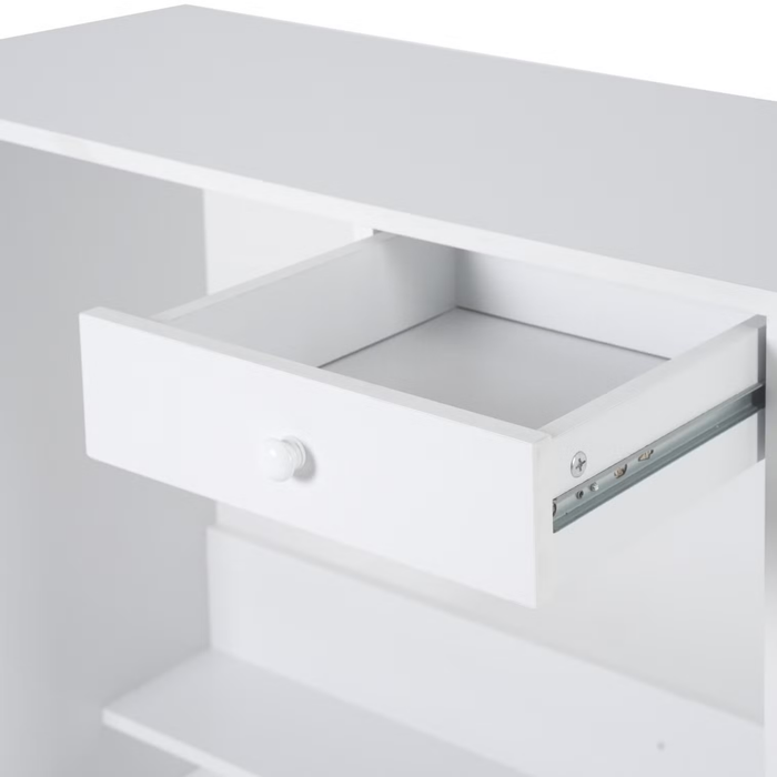 Linz Writing Desk With 1 Drawer - White