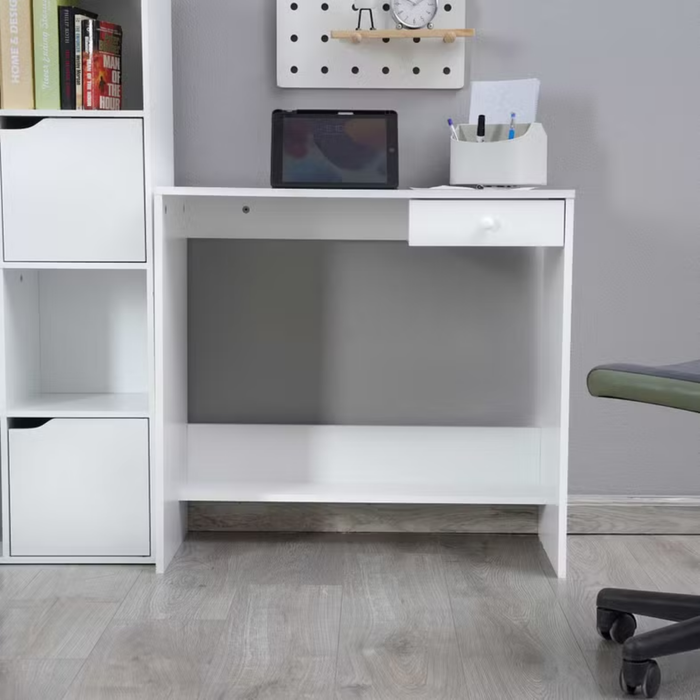 Linz Writing Desk With 1 Drawer - White