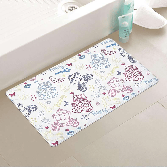Little Princess Anti-Skid Tub Mat 40X70cm-Pink