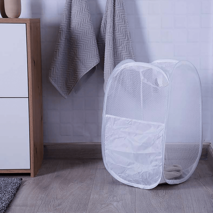 Livia Pop Up Laundry Hamper -White Pan Home