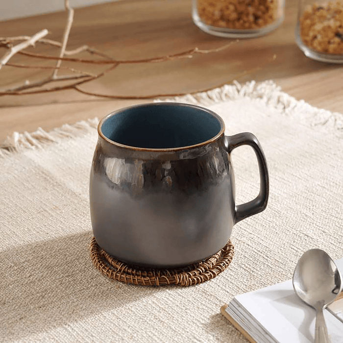 Loran Reactive Glaze Stoneware Mug 400Ml -Brown