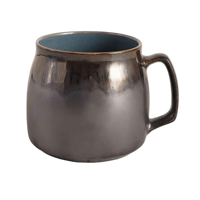 Loran Reactive Glaze Stoneware Mug 400Ml -Brown