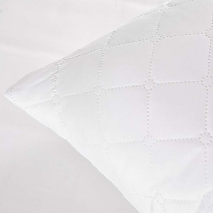 Lucid Ultrasonic Quilted Pillow -White