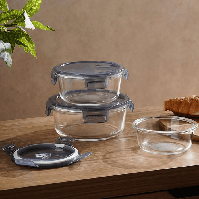 Luka Round Food Container 950Ml - Clear
