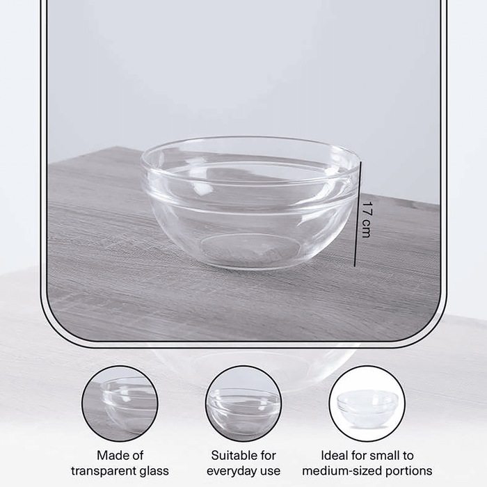 Luminarc Serving Bowl Dia17cm - Clear