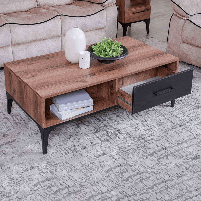 Lupo Coffee Table With 1 Drawer Melamine