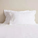 Luxe Cotton Tencel 2-Piece Oxford Pillow Case Set White Pan Home