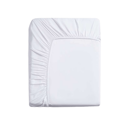 Luxe Cotton Tencel Fitted Sheet +33Cm - White Pan Home