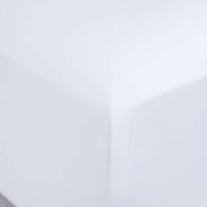 Luxe Cotton Tencel Fitted Sheet- White