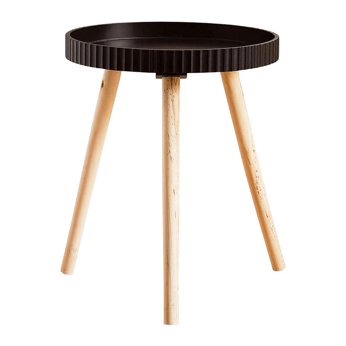 Maison Accent Table Wood - Black & Natural