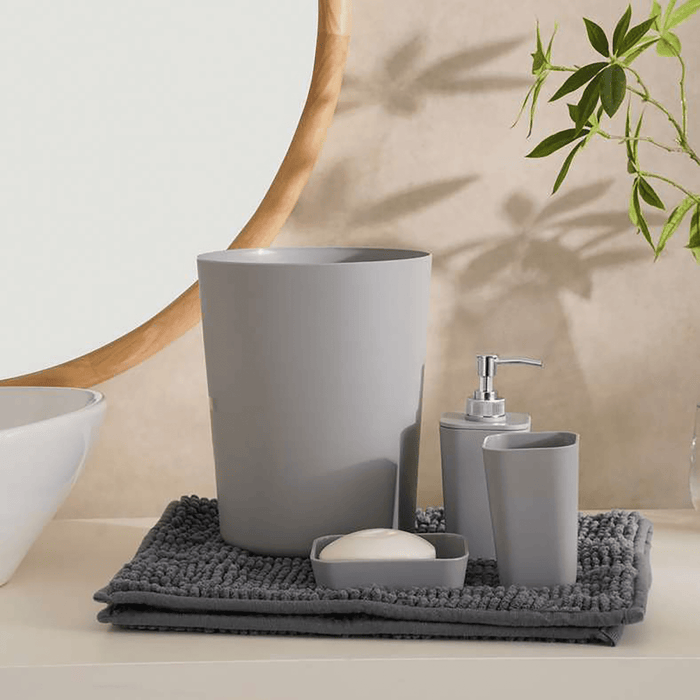 Maldon 5 Pieces Bathroom Accessory Set - Grey