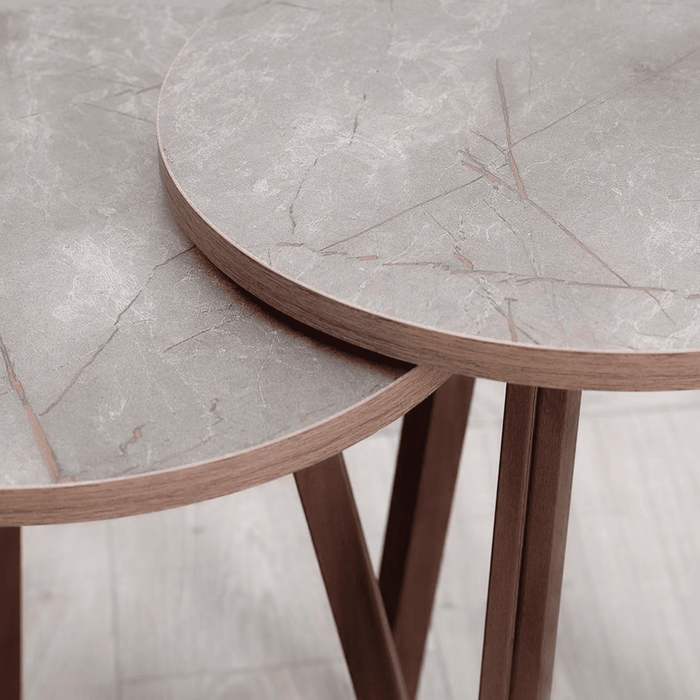 Marnus Nest Of Tables Set Of 3 - Beige