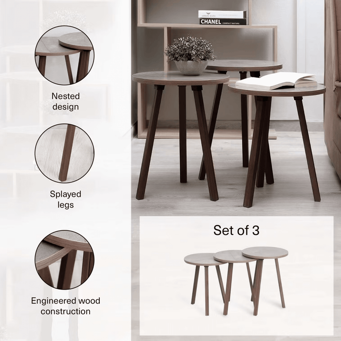 Marnus Nest Of Tables Set Of 3 - Beige