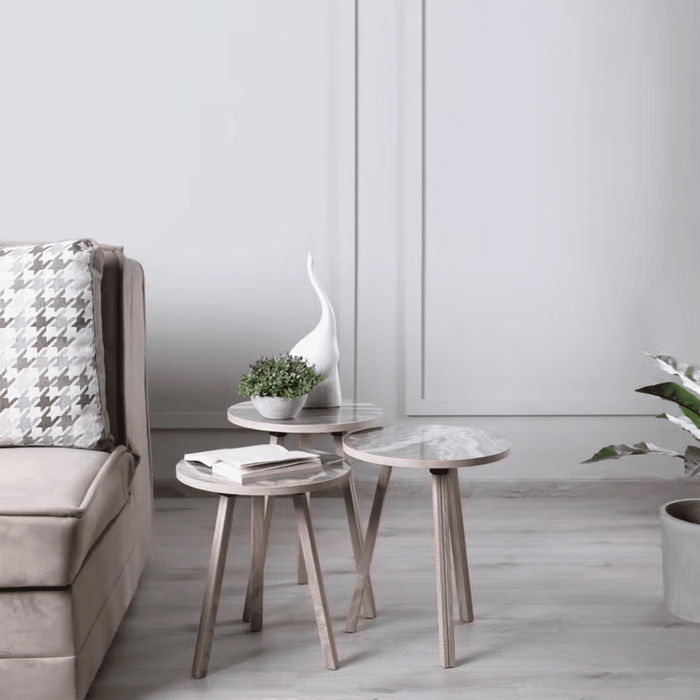 Marnus Nest Of Tables Set Of 3 - Gray