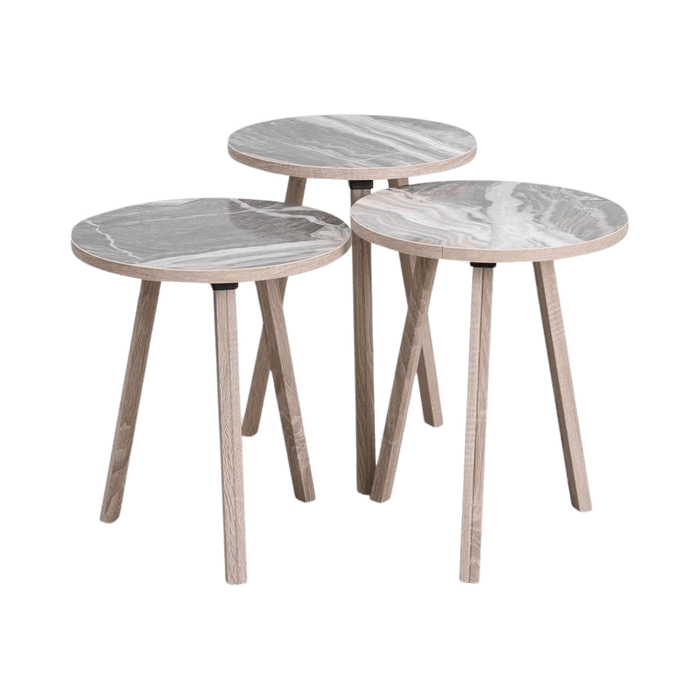 Marnus Nest Of Tables Set Of 3 - Gray