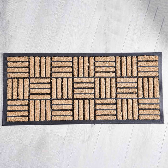 Max Door Mat 45X100cm-Natural/Black