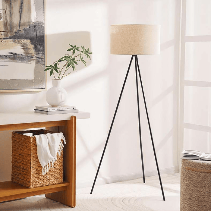 Melvin E27 Floor Lamp - Black