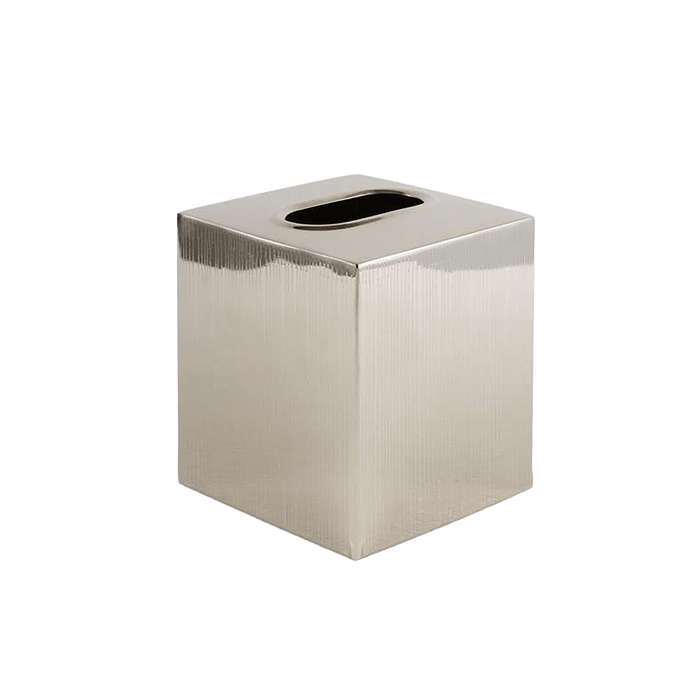 Meteor Metal Tissue Box Cover - Silver Pan Home