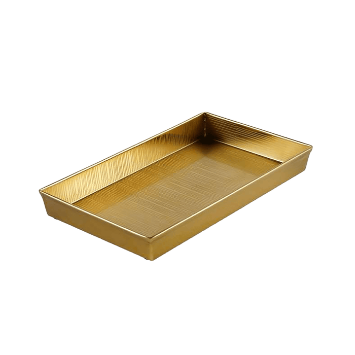 Meteor Metal Towel Tray - Gold