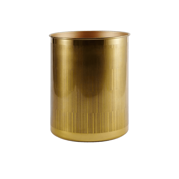 Meteor Metal Waste Bin - Gold
