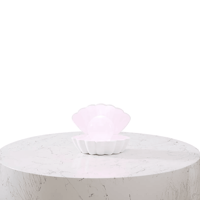 Moss Shell Lamp With Dream Pearl - White