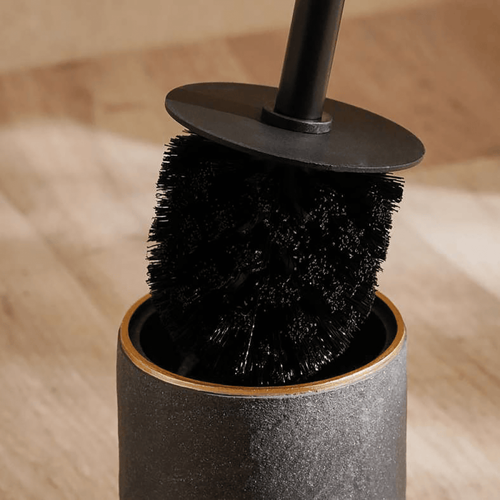 Nebula Toilet Brush With Holder - Black