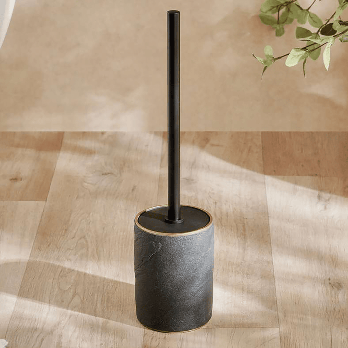 Nebula Toilet Brush With Holder - Black