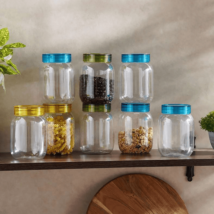 Nedda 8-Piece Storage Jar 750Ml - Clear