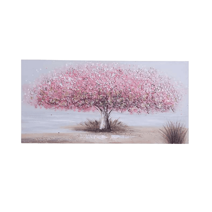 Oak Tree Canvas Art 60X3X120cm-Pink Pan Home