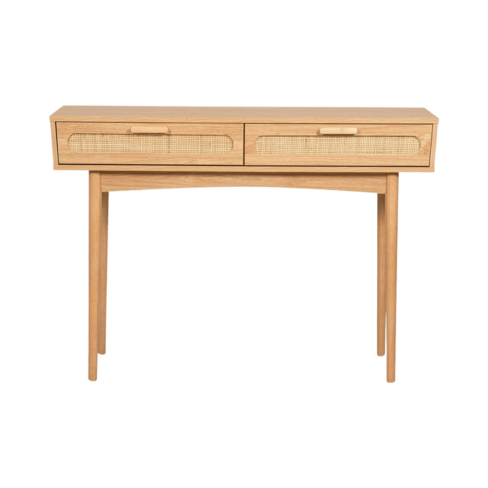 Oaktree Console Table With 2 Drawer Rattan