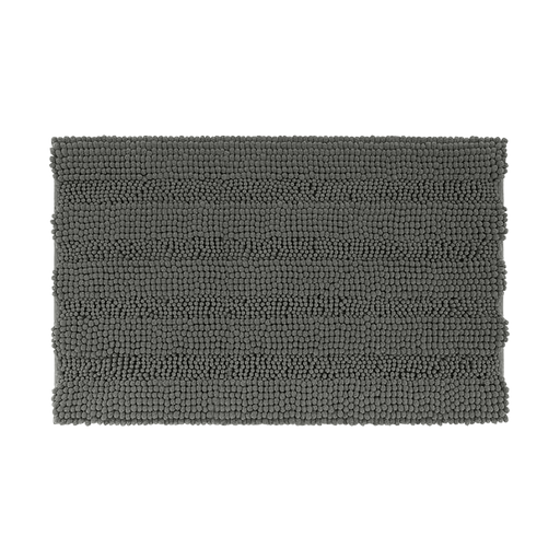 Oasis Soft Plush Chenille Bathmat- Grey - 50x80 cm Pan Home