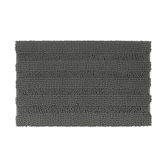 Oasis Soft Plush Chenille Bathmat- Grey - 50x80 cm Pan Home